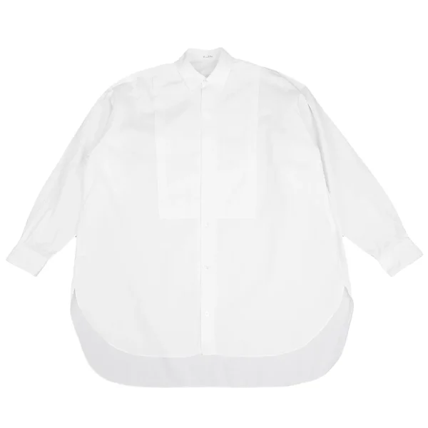 Y's for men Tuck Switching Long Sleeve Dress Shirt White M-L K-170757_001