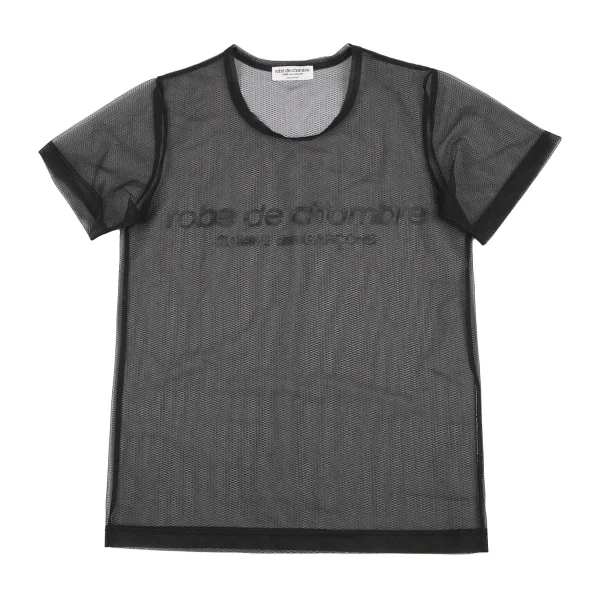 robe de chambre COMME des GARCONS Logo Print Mesh T Shirt K-170758_002
