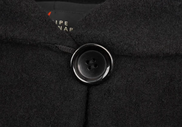 YOSHIE INABA L'EQUIPE Wool Nylon Big Collar Jacket K-170760_004