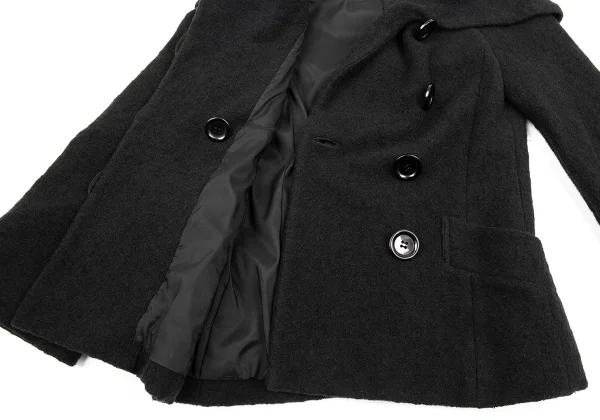 YOSHIE INABA L'EQUIPE Wool Nylon Big Collar Jacket K-170760_011