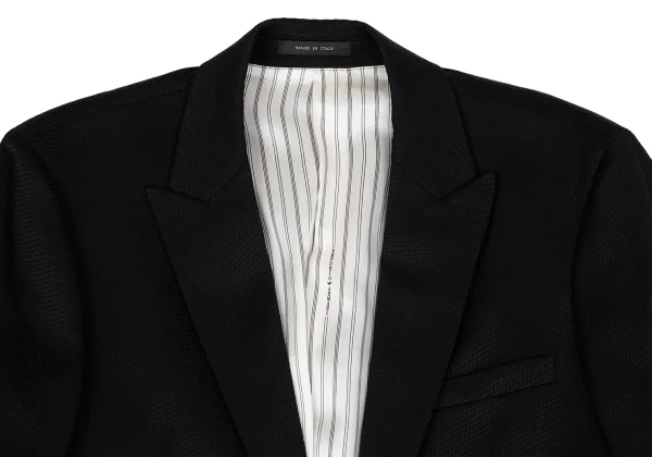 EMPORIO ARMANI Bias Jacquard Rayon Wool Jacket K-170761_002