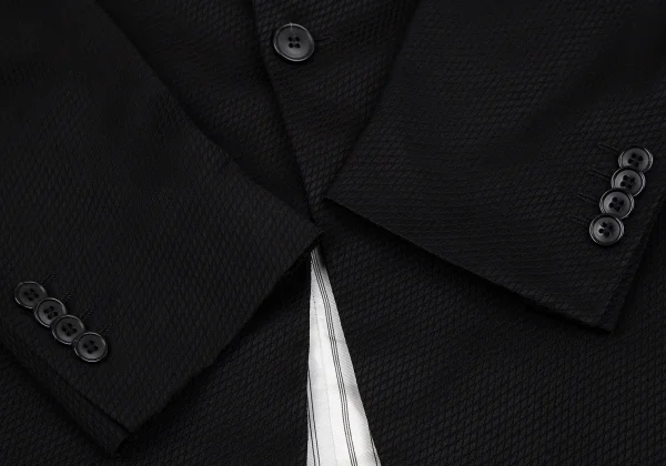 EMPORIO ARMANI Bias Jacquard Rayon Wool Jacket K-170761_007