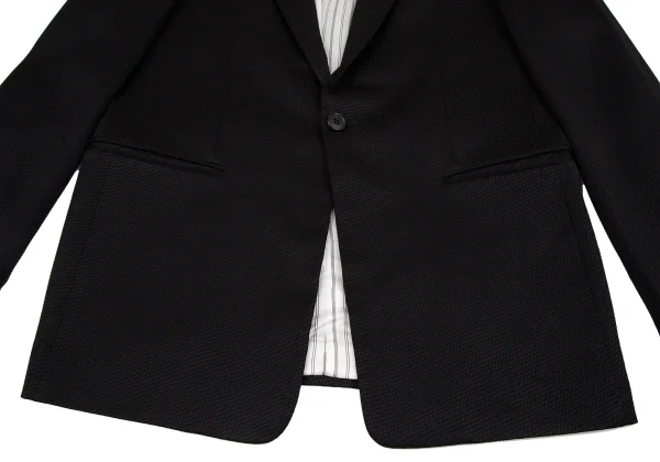 EMPORIO ARMANI Bias Jacquard Rayon Wool Jacket K-170761_009