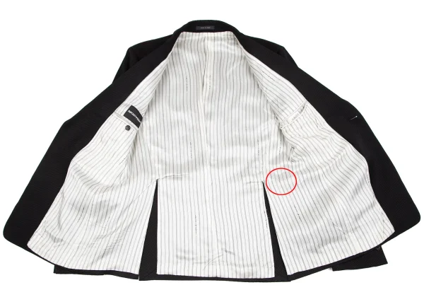 EMPORIO ARMANI Bias Jacquard Rayon Wool Jacket K-170761_012