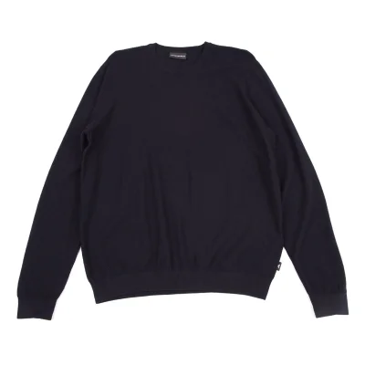 EMPORIO ARMANI Herringbone Woven Knit Top