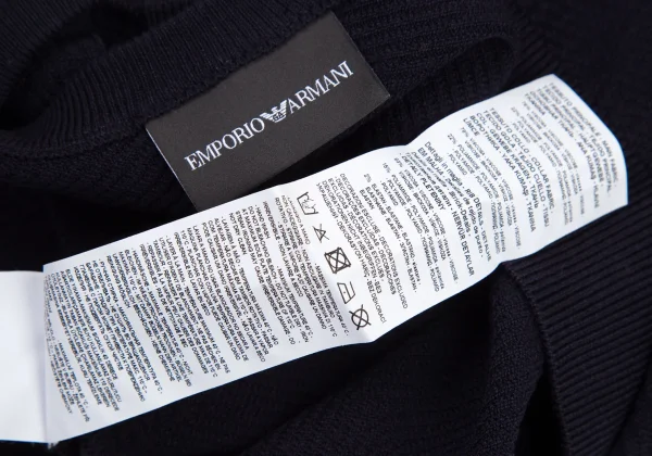 EMPORIO ARMANI Herringbone Woven Knit Top K-170763_011