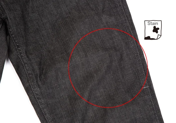 DOLCE&GABBANA Leather Plate Denim Pants K-170764_004