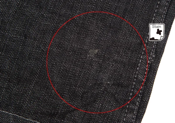 DOLCE&GABBANA Leather Plate Denim Pants K-170764_010