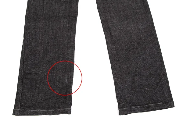 DOLCE&GABBANA Leather Plate Denim Pants K-170764_015