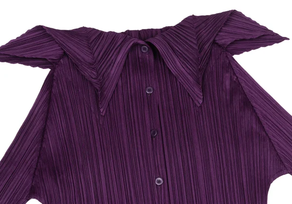 PLEATS PLEASE Pleated Collar Design Shirt K-170770_003