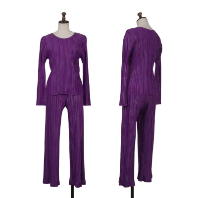 PLEATS PLEASE Metallic Pleats Top & Pants