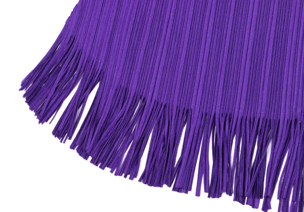 プリーツプリーズPLEATS PLEASE プリーツヘムフリンジカッティングスカート 紫3 K-170777_006