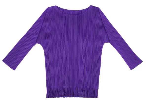 PLEATS PLEASE Hem Fringe Cutting T Shirt & Skirt K-170778_003