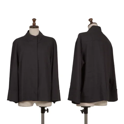 ISSEY MIYAKE HaaT Blended Linen Snap Button Jacket
