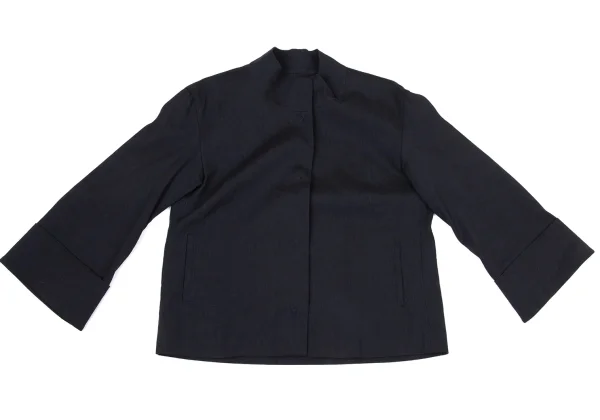 ISSEY MIYAKE HaaT Blended Linen Snap Button Jacket K-170780_002