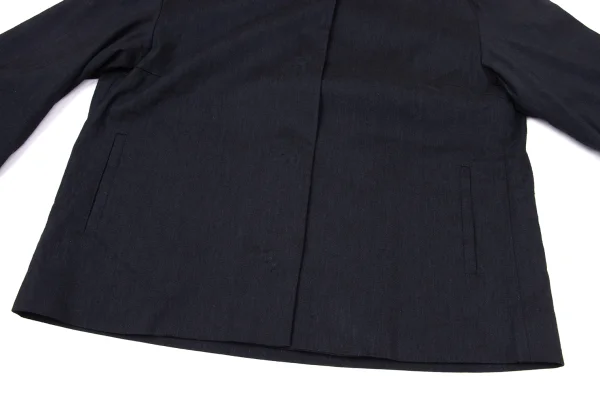 ISSEY MIYAKE HaaT Blended Linen Snap Button Jacket K-170780_010