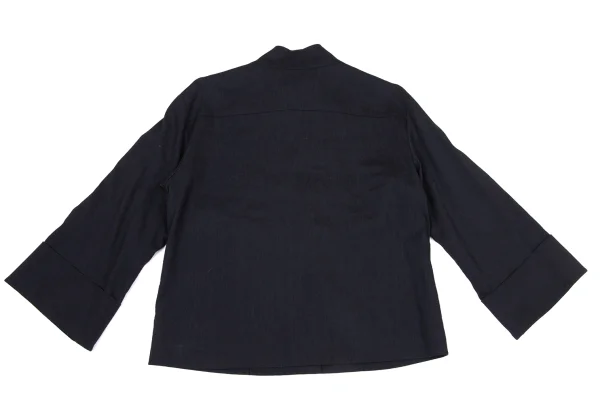 ISSEY MIYAKE HaaT Blended Linen Snap Button Jacket K-170780_013