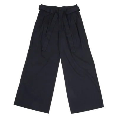 ISSEY MIYAKE HaaT Blended Linen Belt Wide Pants