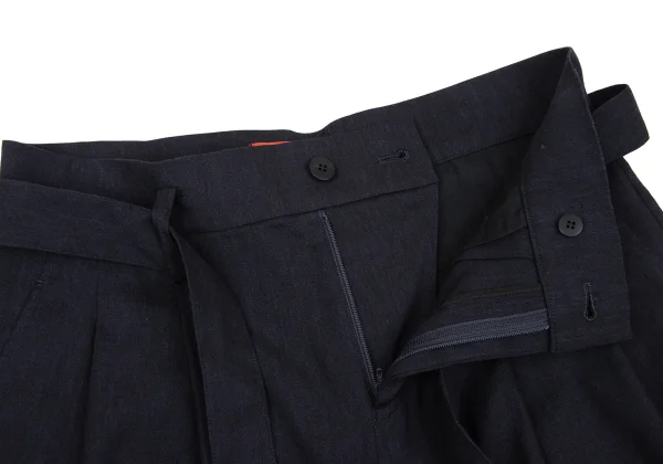 ISSEY MIYAKE HaaT Blended Linen Belt Wide Pants K-170781_006