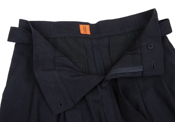 ISSEY MIYAKE HaaT Blended Linen Belt Wide Pants K-170781_007