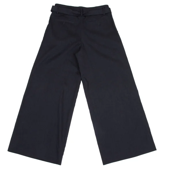 ISSEY MIYAKE HaaT Blended Linen Belt Wide Pants K-170781_010