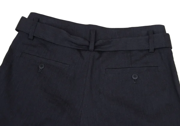 ISSEY MIYAKE HaaT Blended Linen Belt Wide Pants K-170781_011
