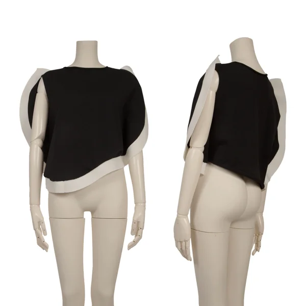 ISSEY MIYAKE Monotone Circle Top Black,White 2 K-170784_001
