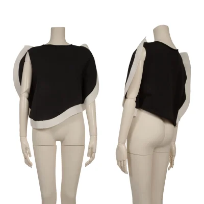 ISSEY MIYAKE Monotone Circle Top