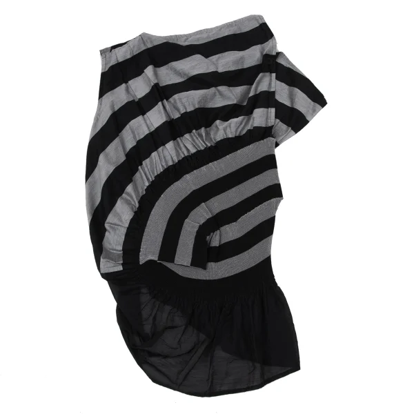 ISSEY MIYAKE CASSINI Sheer Striped Sleeveless Top K-170785_002