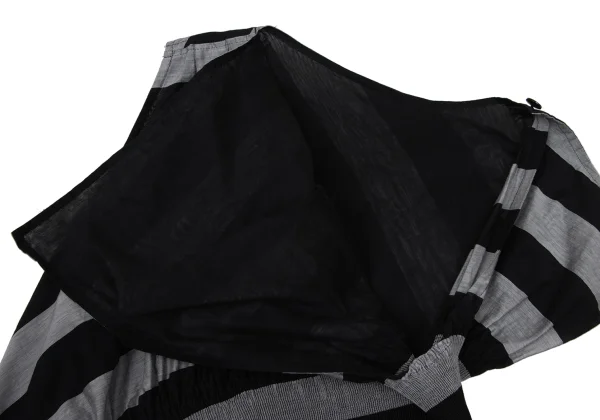 ISSEY MIYAKE CASSINI Sheer Striped Sleeveless Top K-170785_006
