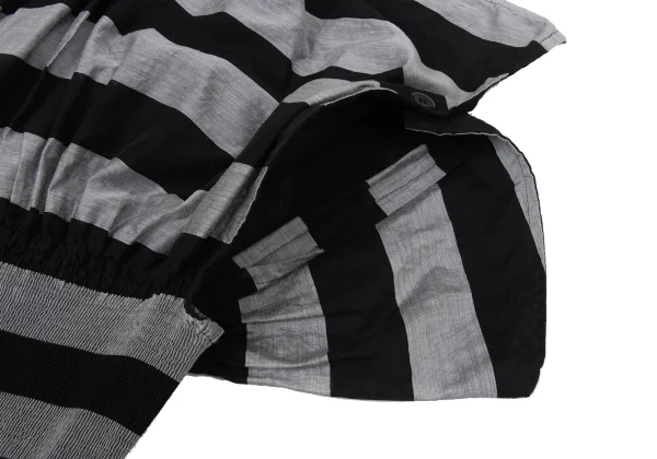 ISSEY MIYAKE CASSINI Sheer Striped Sleeveless Top K-170785_007
