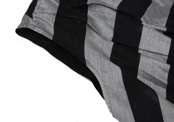 ISSEY MIYAKE CASSINI Sheer Striped Sleeveless Top K-170785_008