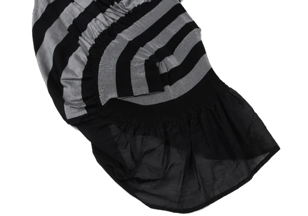 ISSEY MIYAKE CASSINI Sheer Striped Sleeveless Top K-170785_009