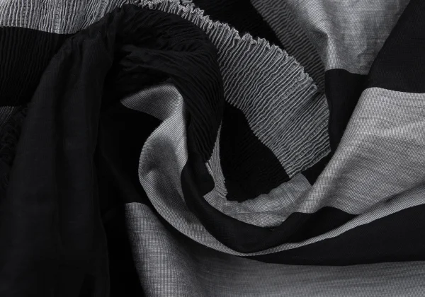ISSEY MIYAKE CASSINI Sheer Striped Sleeveless Top K-170785_014
