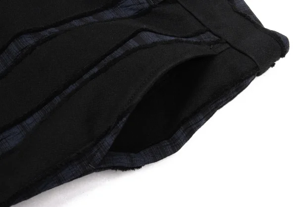 ISSEY MIYAKE Cotton Blend Stretch Striped Pants K-170786_003