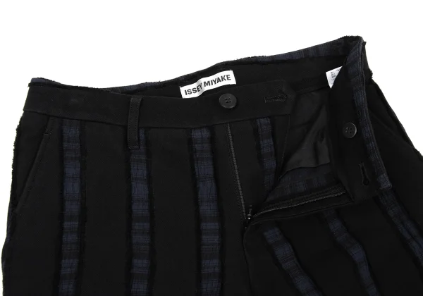 ISSEY MIYAKE Cotton Blend Stretch Striped Pants K-170786_005