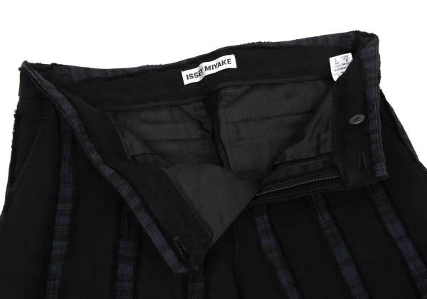 ISSEY MIYAKE Cotton Blend Stretch Striped Pants K-170786_006