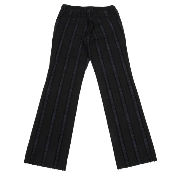 ISSEY MIYAKE Cotton Blend Stretch Striped Pants K-170786_009