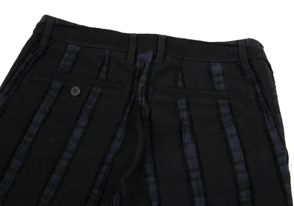 ISSEY MIYAKE Cotton Blend Stretch Striped Pants K-170786_011
