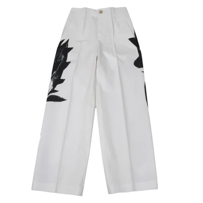 ISSEY MIYAKE Art Print Stretch Pants
