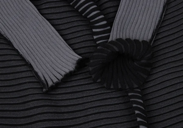 ISSEY MIYAKE MEANDER KNIT Buttonless Knit Long Cardigan K-170788_006