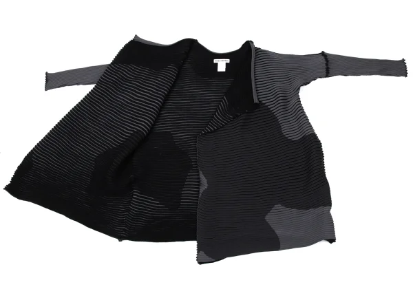 ISSEY MIYAKE MEANDER KNIT Buttonless Knit Long Cardigan K-170788_008