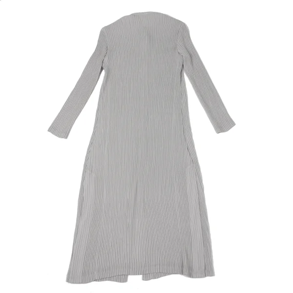 ISSEY MIYAKE Pleated Mao Collar Long Coat K-170790_011