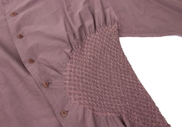ISSEY MIYAKE Cotton Poly Shirring Design Blouse K-170791_012