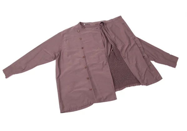 ISSEY MIYAKE Cotton Poly Shirring Design Blouse K-170791_013