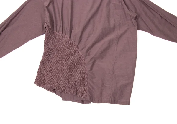 ISSEY MIYAKE Cotton Poly Shirring Design Blouse K-170791_016
