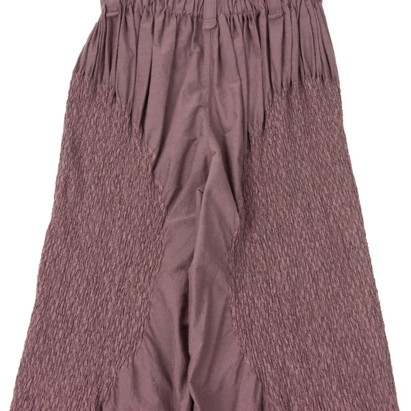 ISSEY MIYAKE Cotton Poly Shirring Design Pants K-170792_009