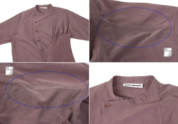ISSEY MIYAKE Cotton Poly Shirring Design Shirt & Pants K-170793_004
