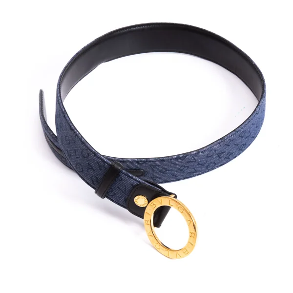 BVLGARI Logo Mania Denim Belt K-170796_002