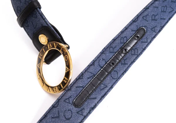 BVLGARI Logo Mania Denim Belt K-170796_003